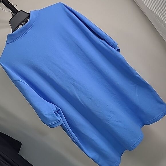 Saddlebred perfect polo big & tall 2xLT 100% cotton blue polo top - Picture 3 of 5